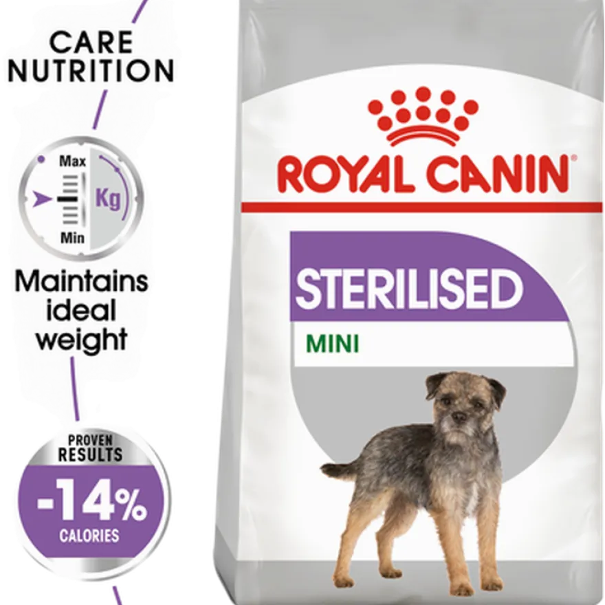 Sterilisert Adult Mini tørrfôr for hunder 8 kg