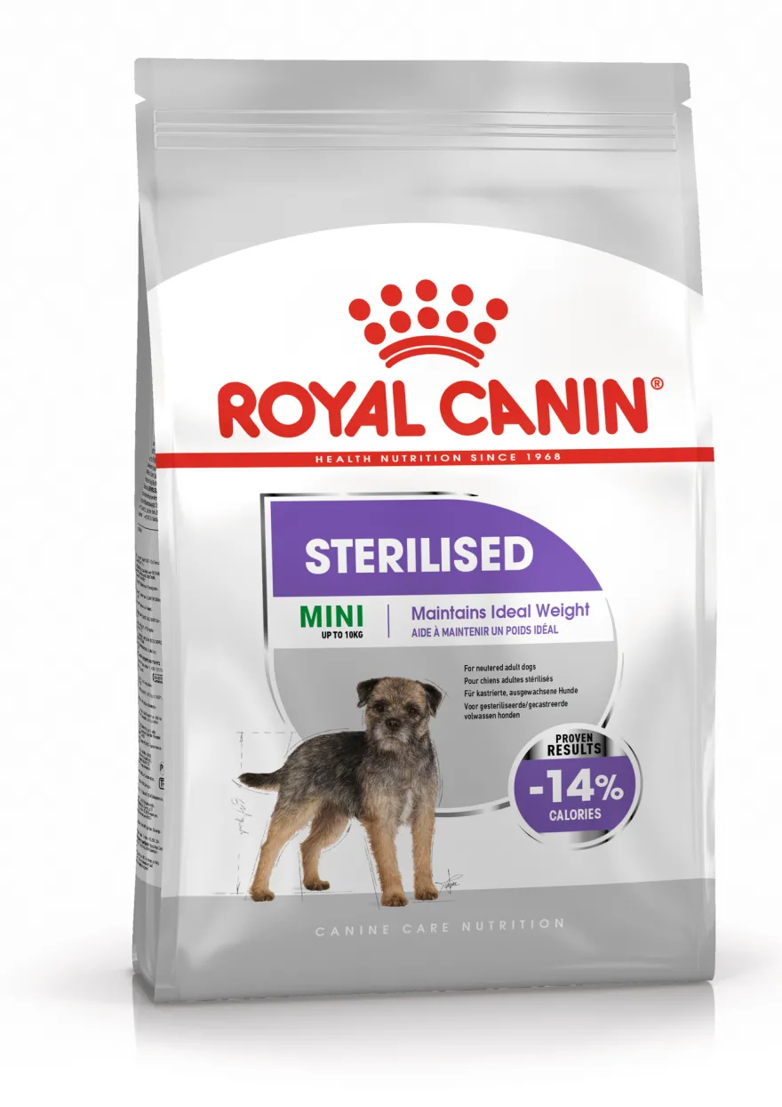 Sterilisert Adult Mini tørrfôr for hunder 8 kg