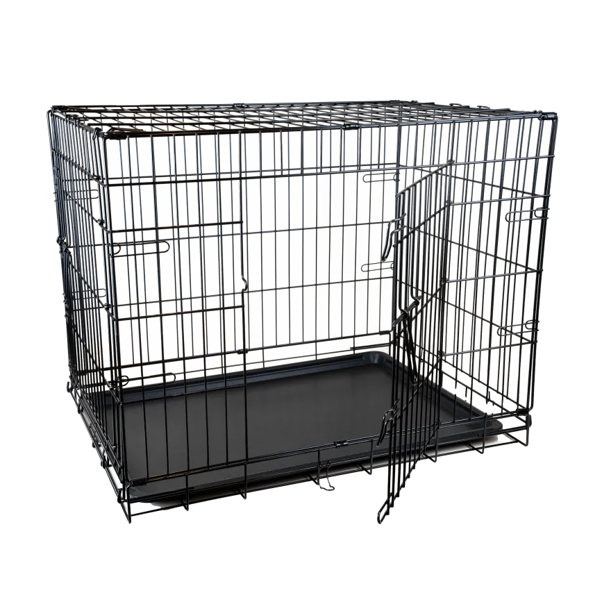 Stålbur Fido, M/L, 87x58x67cm, Svart