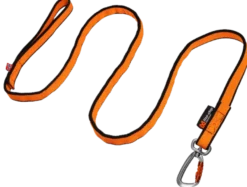 Strikkbånd svart/oransje 2,8 m/23 mm