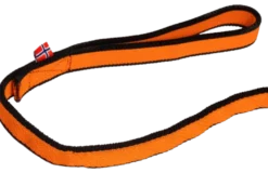Strikkbånd svart/oransje 2,8 m/23 mm