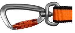 Strikkbånd svart/oransje 2,8 m/23 mm