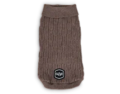 Strikket genser Comfort, 35cm, Brun