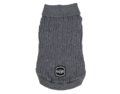 Strikket genser Comfort, 35 cm, Grå