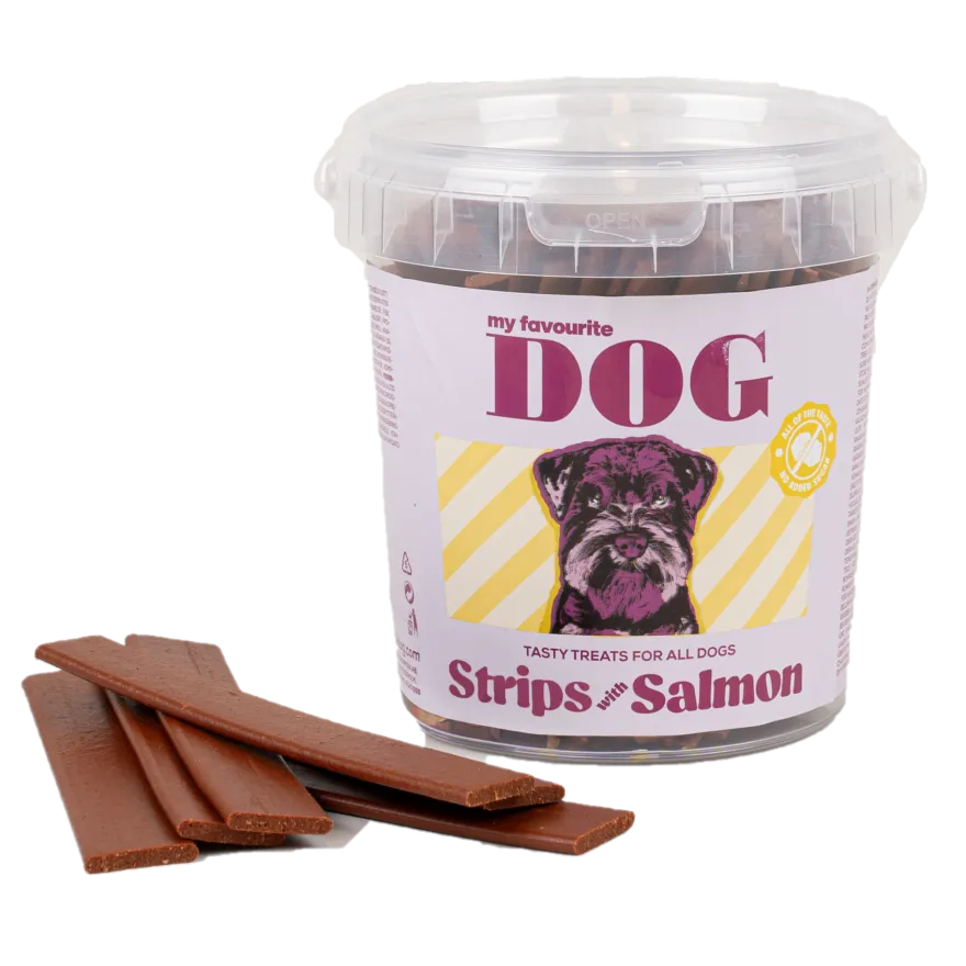 Strips med laks 500 g