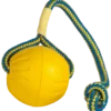Swing & Fling Durafoam Fetch Ball på tau Gul Medium