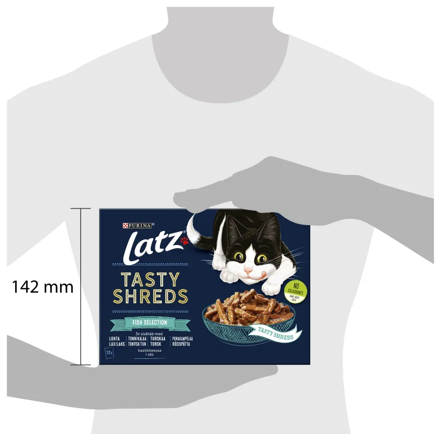 Tasty Shreds Fish Selection 12x80 g