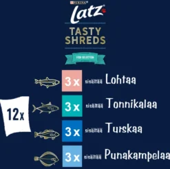 Tasty Shreds Fish Selection 12x80 g