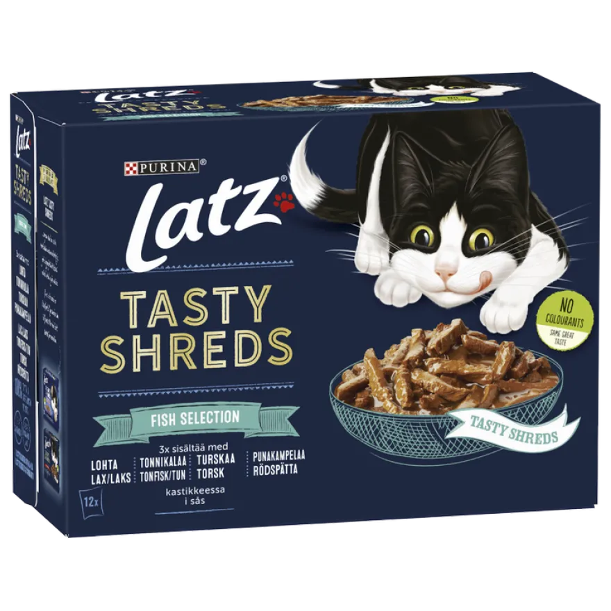 Tasty Shreds Fish Selection 12x80 g