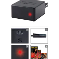 Termostat - elektrisk av/på-termostat svart 100 W