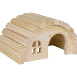 Trehus i furu brun 19 x 11 x 13 cm