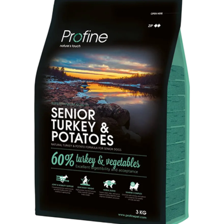 Tørrfôr Senior kalkun & poteter 3 kg