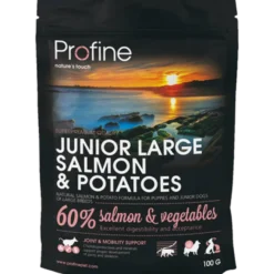 Tørrfôr til hund Junior Large Laks og poteter 3 kg