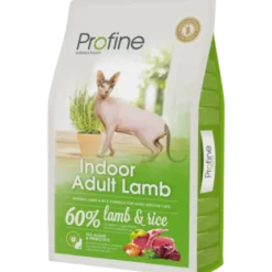 Tørrfôr til katter Indoor Adult Lam og ris 10 kg