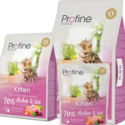 Tørrfôr til kattunge kylling og ris 2 kg