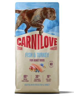 True Fresh Hund – Fisk og kalkun for voksne hunder av alle raser, 12 kg