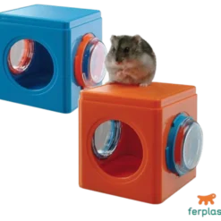 Tubline Cube Hamster Rød 12,5 x 9,5 x 10,5 cm