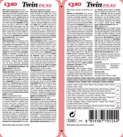 Twin Packs Tuna/Chicken In Tuna Broth 2X40G