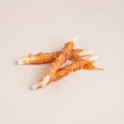 Twisted Rawhide Sticks - Kylling 12 cm, 72 g, 6-pk
