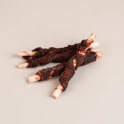 Twisted Rawhide Sticks - Lam 12 cm, 360 g, 30-pk