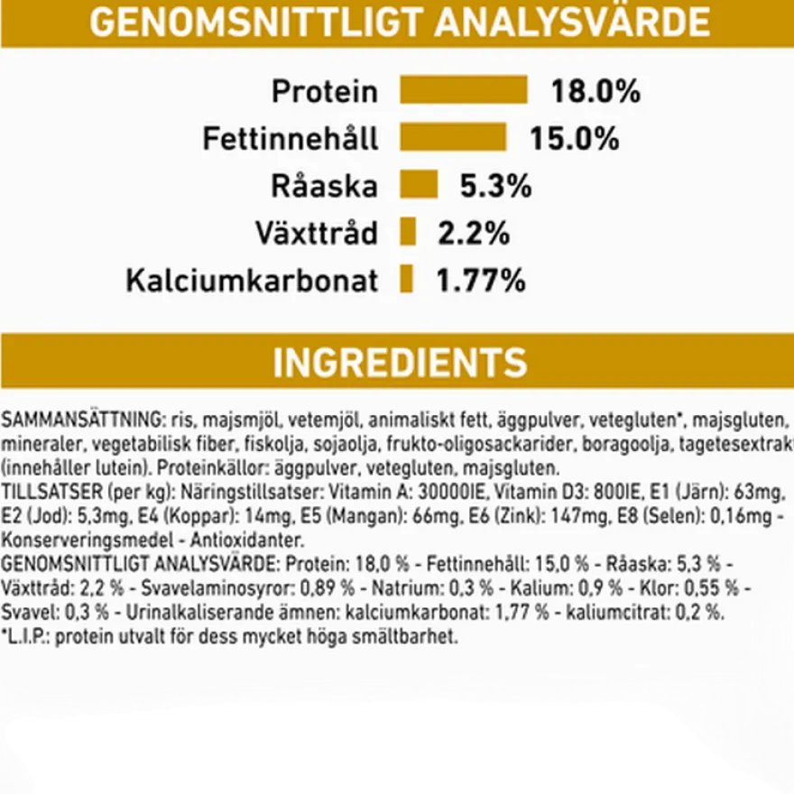 Urinary U/C Low Purine tørrfôr for hunder 7,5 kg