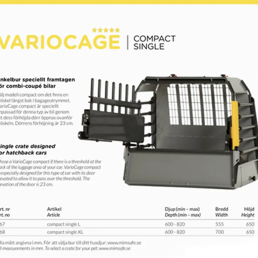 VarioCage Compact Single svart