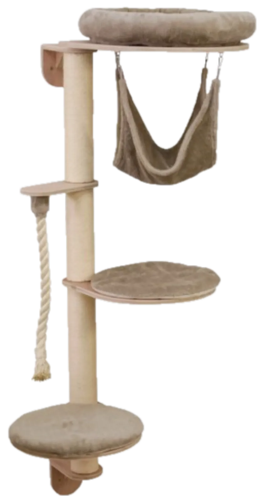 Vegghengt barnehagetre Dolomitt Grappa 204cm Taupe
