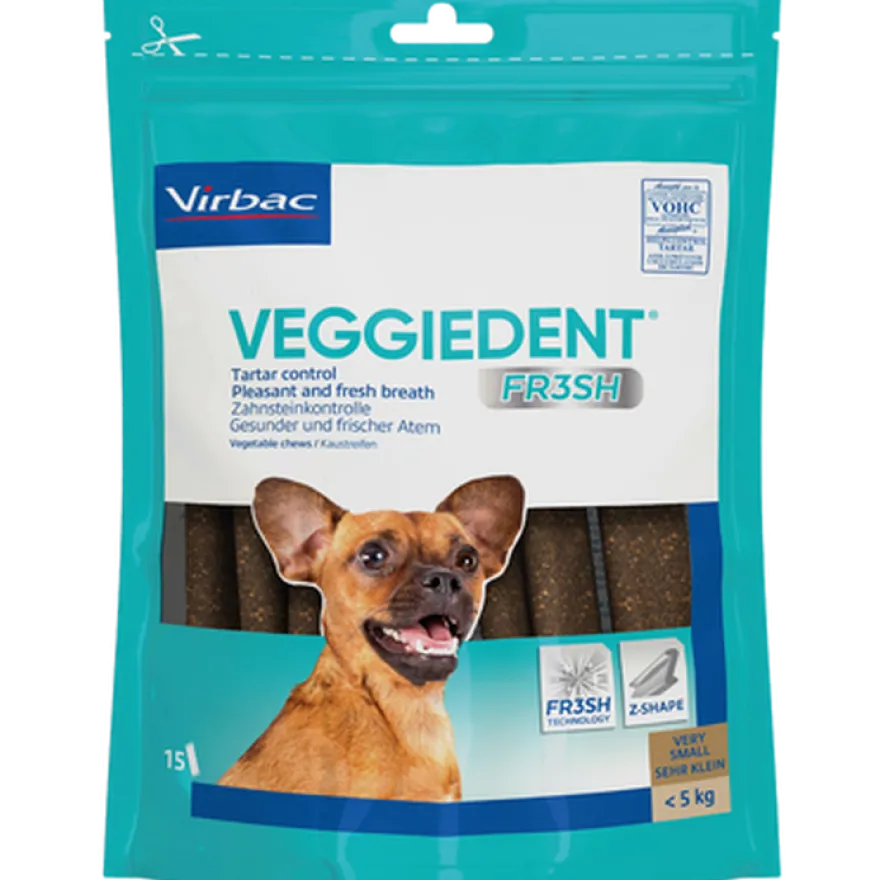 VeggieDent X-Small 120g (0-5 kg) x 15 stk.