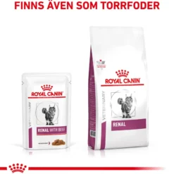 Wet Cat Renal Beef 85 g x 12 stk - porsjonsposer
