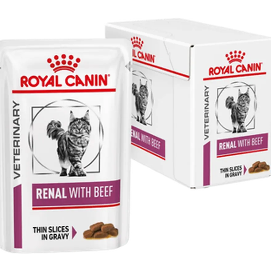 Wet Cat Renal Beef 85 g x 12 stk - porsjonsposer