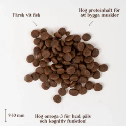 White Fish Skin & Hair Puppy Alle Raser 12 kg